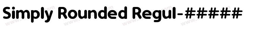 Simply Rounded Regul字体转换